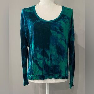 Calvin Klein Jeans Teal and Navy Women's Blouse